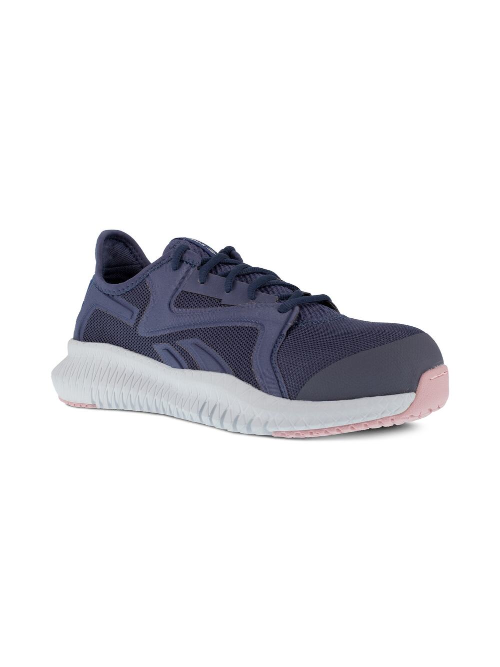 Reebok Navy Blue Flexagon 3.0 Composite Toe Slip Resistant Work Shoes Size 8.5W